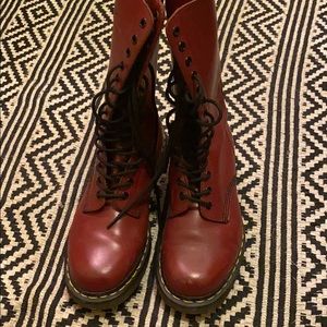 1460 Smooth Leather Tall Lace up Boots